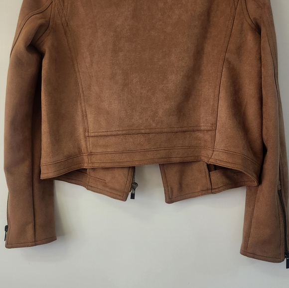 Shinestar Brown Suede Leather Jacket - Picture 3 of 4